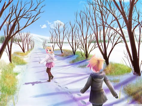 Anime Winter Scenery Wallpapers Wallpaper Cave