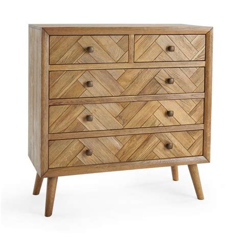 Brushed And Glazed Solid Oak Chest Of Drawers Chest Of Drawers