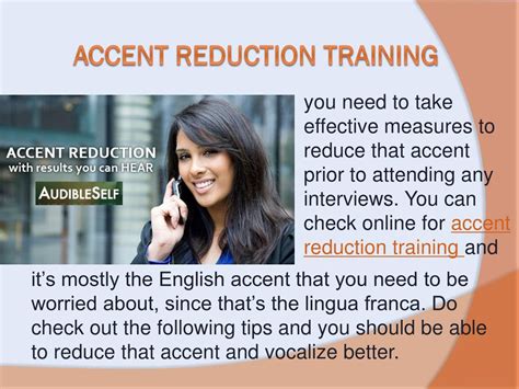 Ppt Benefits Of English Accent Reduction Classes Powerpoint