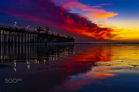 Stunning Sunset In Oceanside December 5 2017 Oceanside Pier