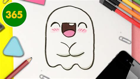 How To Draw A Cute Ghost Kawaii Youtube
