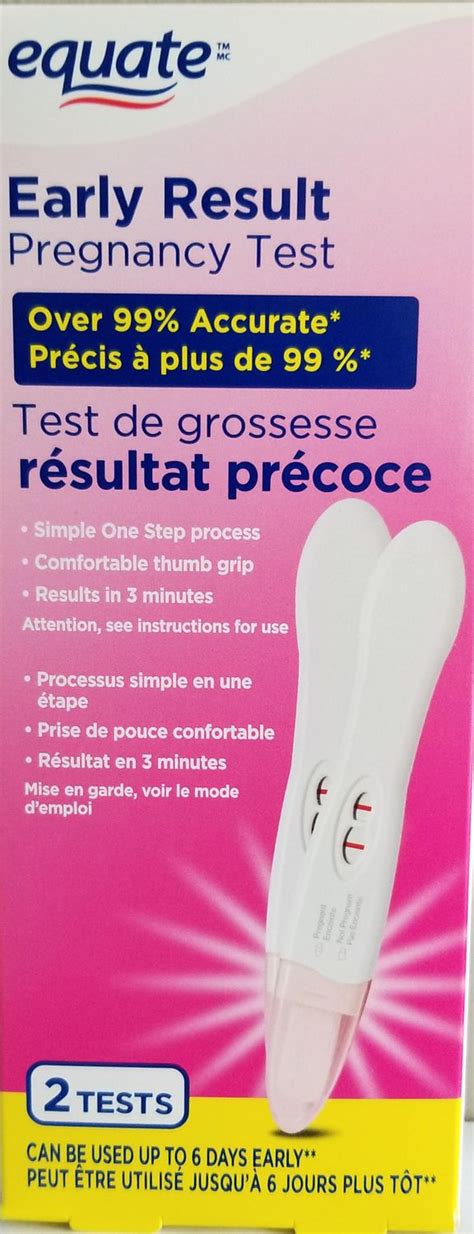Equate Early Result Pregnancy Test Tests Ph