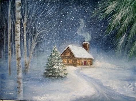 You Have To See Let It Snow On Craftsy Winter Scene Paintings