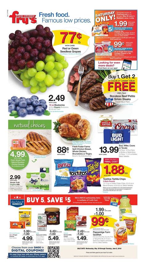 Find produce, pharmacy, fuel, and groceries near you with. Fry's Weekly Ad May 30 - Jun 5, 2018 - WeeklyAds2