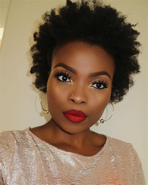 Azande Sjk Red Lips Makeup Look Red Lip Makeup Brown Skin Makeup