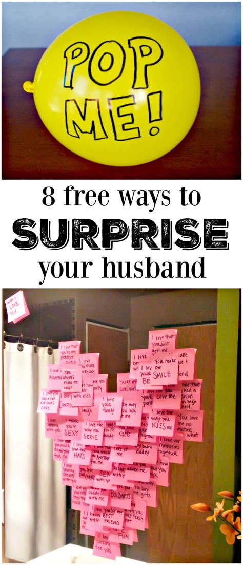 8 Free Ways To Surprise Your Husband And Totally Make His Day Romantic Birthday Husband