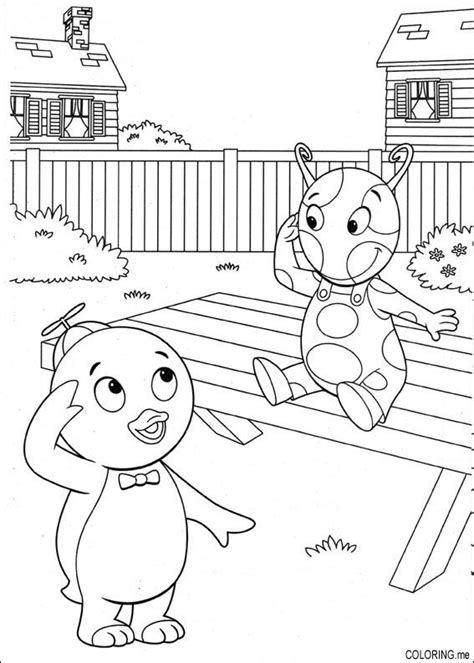 Coloring Page The Backyardigans Uniqua And Tyrone Coloringme