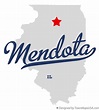 Map of Mendota, IL, Illinois