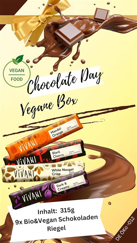 Vivani Vegan Schokoladen Box Mischbox X Vegane Riegel Vivanie Schokoladen Box Bio