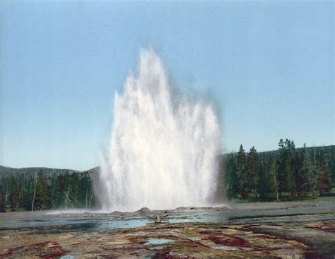 Great Fountain Geyser Yellowstone National Park 53328 Vintage Us