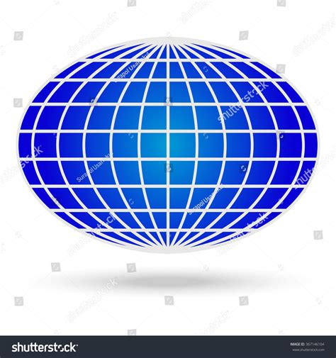 Globe Linescircles Blue Eps10 Vector Format Stock Vector Royalty Free