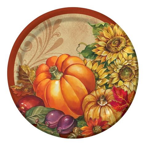 bountiful blessing lunch plates print pictures colorful pictures video rosa pumpkin art