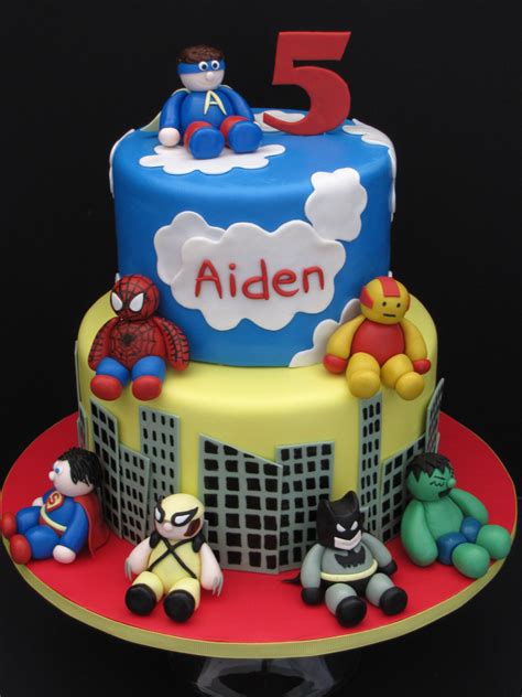 Superhero Birthday Cake This Birthday Cake Was For A Little Boy