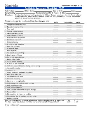 Mental Health Assessment Fill And Sign Printable Template Online