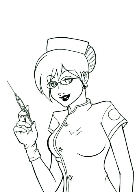 Update More Than 79 Sketch Of A Nurse Super Hot Seven Edu Vn