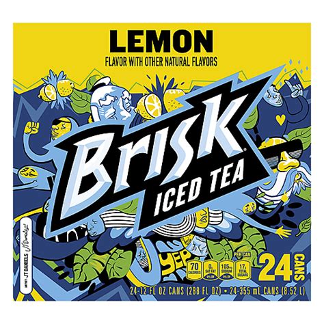 Lipton Brisk Iced Tea Lemon 24 Pack Soft Drinks Foodtown