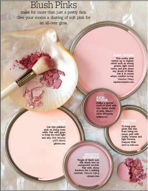 Paint Palette Blush Pinks Interiors By Color