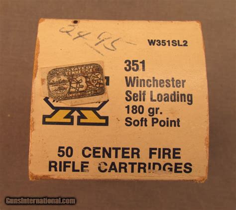 Winchester 351 Self Loading Ammo