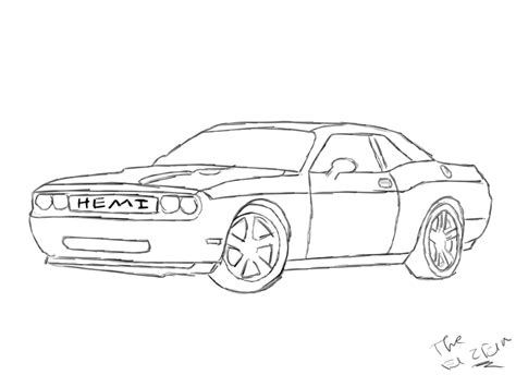 Dodge Challenger Hellcat Coloring Pages Coloring Pages