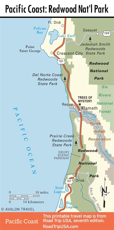 Redwood National And State Parks Map The World Map