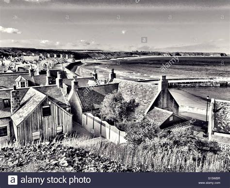 View Of The Seatown Cullen Banffshire Moray Scotland Uk Stock