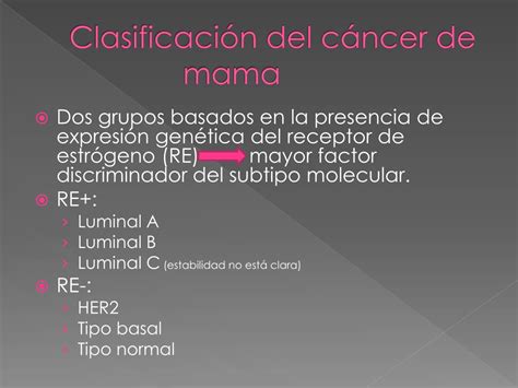Ppt Clasificación Molecular De Cáncer De Mama Powerpoint Presentation