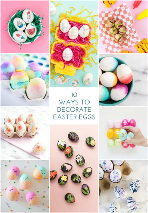 10 Fun Ways To Decorate Easter Eggs The Crafted Life