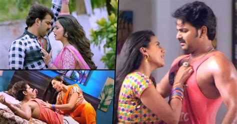 Bhojpuri Hot Actress Akshara Singh And Pawan Singhs Sexy Bedroom Romance Goes Viral Watch
