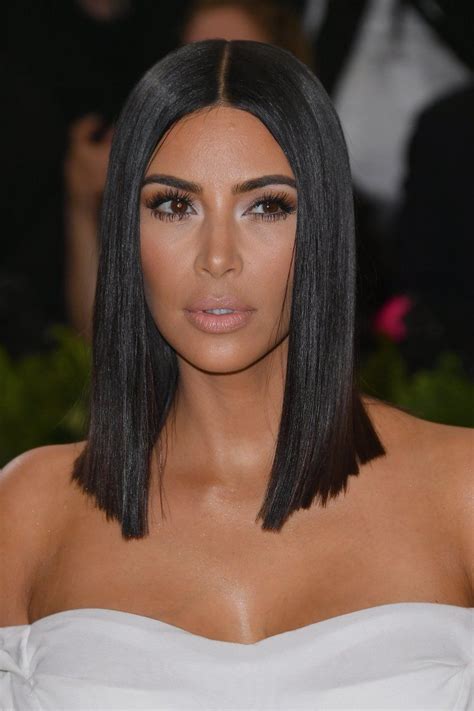 Kim Kardashian At The 2017 Met Gala Short Hair Styles Kim