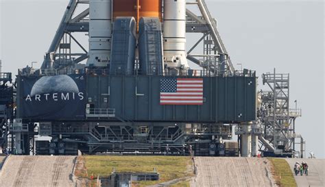 Nasas Moon Rocket Moved To Launch Pad For 1st Test Flight Pbs Newshour