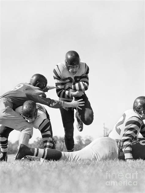 Football Game C1950s Photograph By H Armstrong Robertsclassicstock