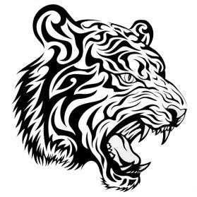 Roaring Tiger Tattoo Transparent Background Png Play