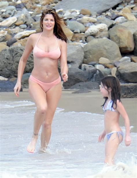 Stephanie Seymour Shows Off Her Bikini Curves Model Poses And Beautiful Family In St Barts