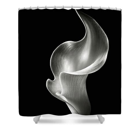 Flame Calla Lily In Black And White Shower Curtain For Sale By Endre Balogh