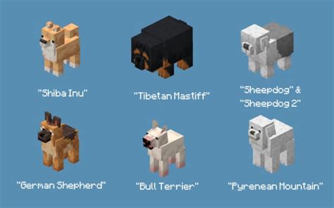 Текстуры Doggos для Minecraft