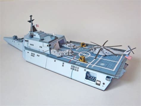 Uss Independece Littoral Combat Ship Lcs Diy Handcraft Paper Model Kit