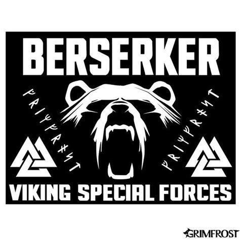 Sticker Berserker Viking Bear Vikings Norse Warrior