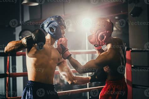 Boxer Use Various Punch Combinations Including The Jab Hook Uppercut
