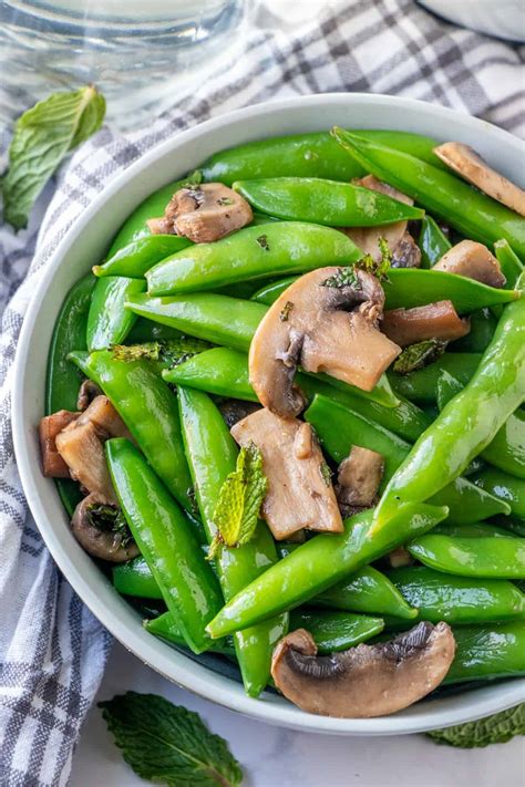 Sauteed Sugar Snap Peas With Mushrooms Recipe Growingafricanhairlong