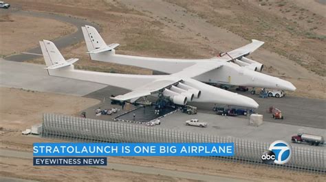 Worlds Largest Plane Designed To Launch Rockets Rolls Out Abc7 Chicago