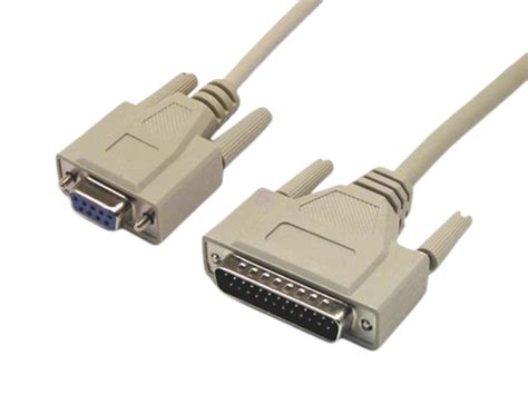 2 Meter Female 9 Pin Db9 To Male 25 Pin Db25 Null Modem Serial Cable 2m