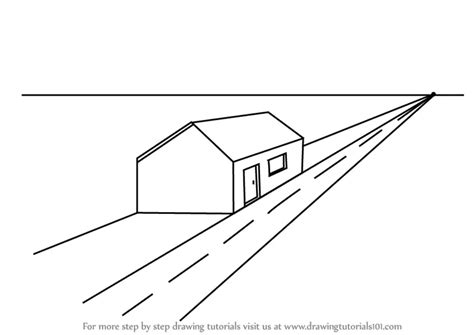 Learn How To Draw One Point Perspective House One Point Perspective