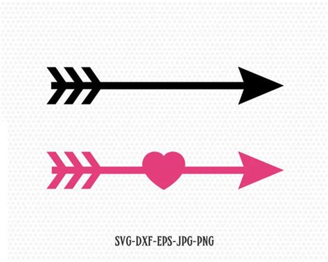 Arrows Svg Arrow Cut File Arrow Heart Svg Valentines Day Etsy Uk