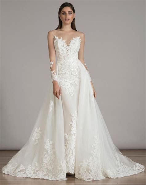 Laboum Plus Size Wedding Dresses For Women 2023 Bride Sexy Side Split