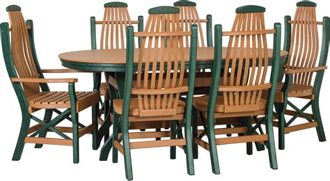 Amish Bentwood Recycled Poly Patio Dining Set