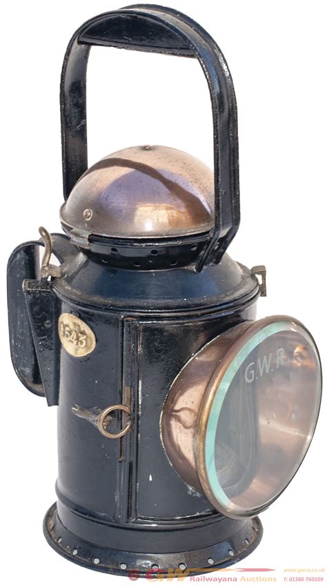 gwr 3 aspect copper top handlamp stamped on the handlamps
