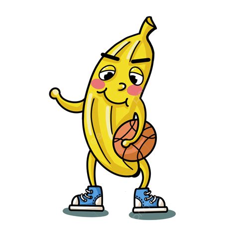 Man Playing Basketball Clipart Transparent Png Hd Cartoon Banana