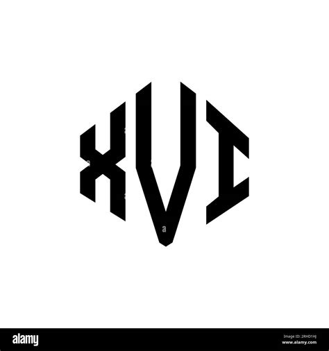 Xvi Letter Logo Design With Polygon Shape Xvi Polygon And Cube Shape