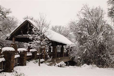 Snow Covered Bridge Photograph By Robert Frederick