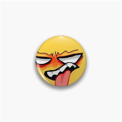 Angry Cursed Emoji Tiktok Meme Face Pin For Sale By Cursedemoji